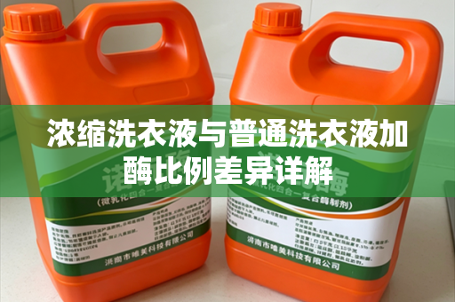 浓缩洗衣液与普通洗衣液加酶比例差异详解