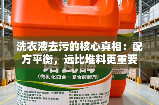 洗衣液去污的核心真相：配方平衡，远比堆料更重要